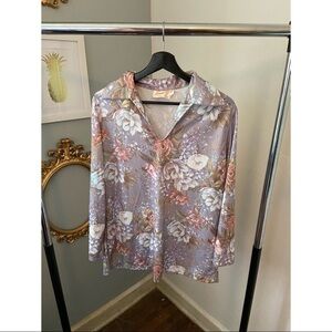 Smartique Vintage Floral Top Size 40/L